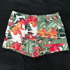 BANANA REPUBLIC Floral Shorts Size 4